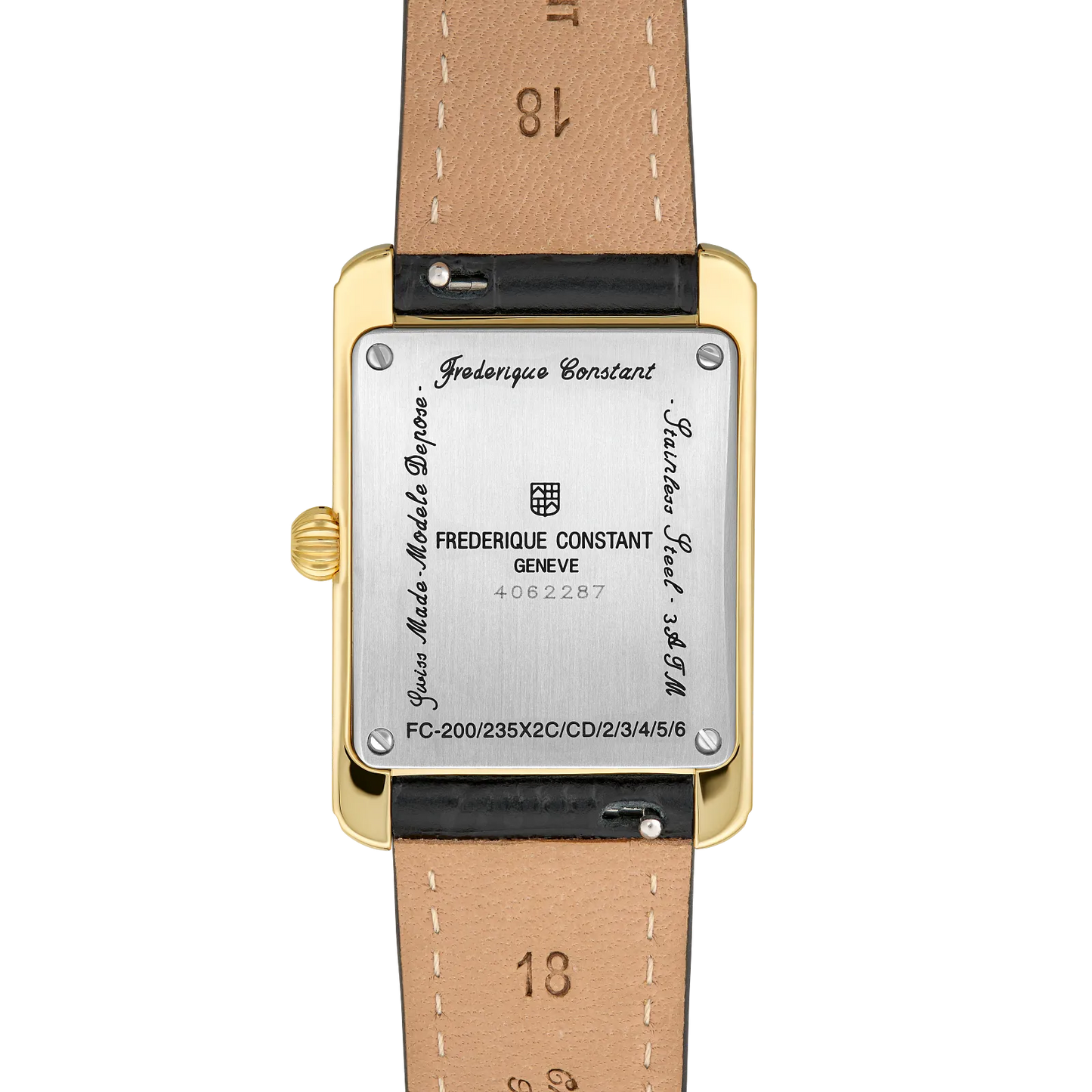 Frederique Constant Carrée Small Seconds Strap Watch FC-235S2C5