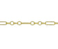 9ct Yellow Gold Figaro Belcher Chain 18"