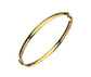 9ct Yellow Gold 4mm Wide Flat Hollow Sprung Bangle