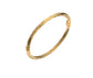 9ct Yellow Gold Twisted Hollow Sprung Bangle