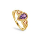 Royal Clogau® 9ct Solid Gold Delphinium Ring with Amethyst GKCC0379