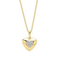9ctYellow Gold Pave Diamond Heart Pendant