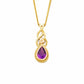 Royal Clogau® 9ct Solid Gold Delphinium Necklace with Amethyst  GROY905