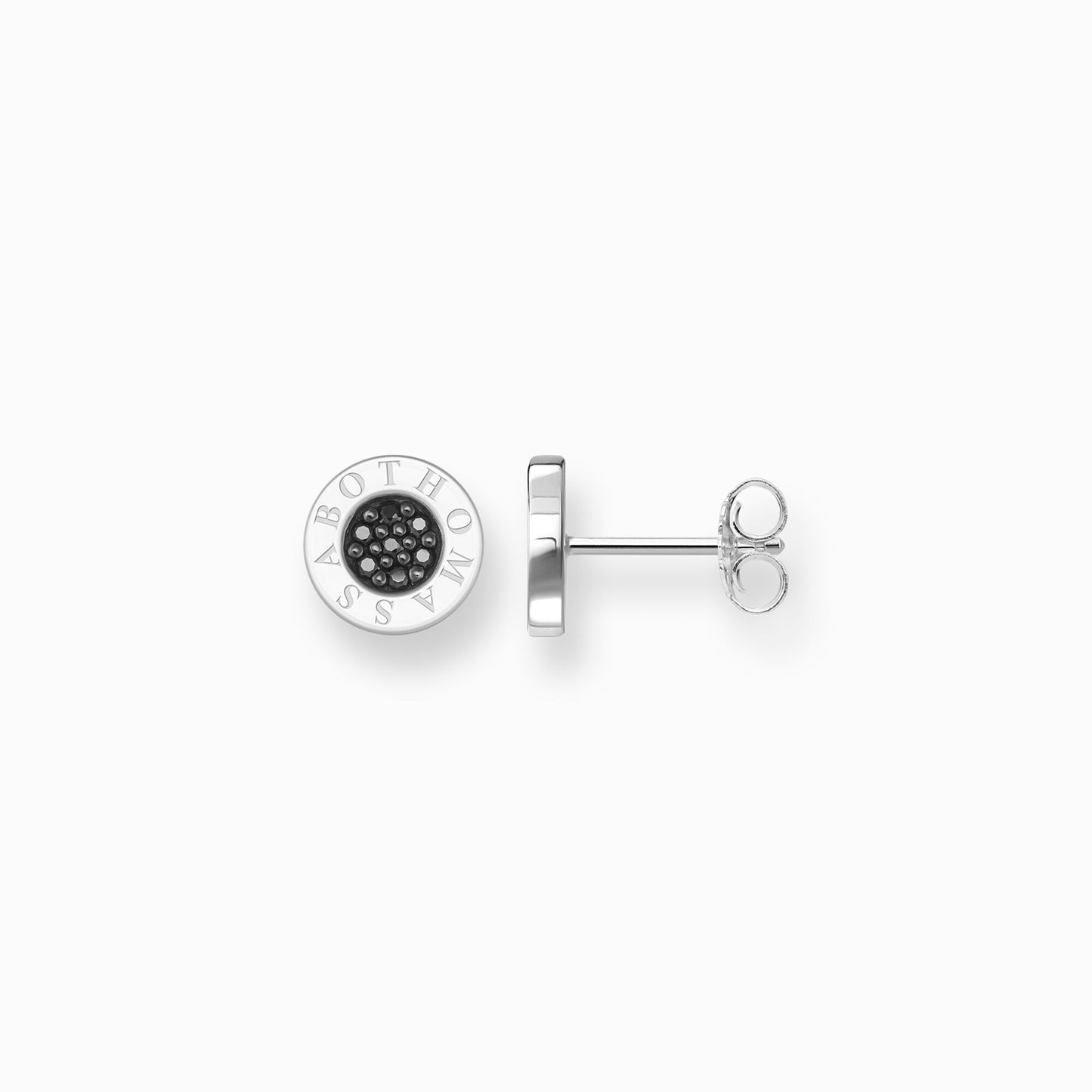 Thomas Sabo Sterling Silver Black Cubic Zirconia Stud Earrings H1547-051-11