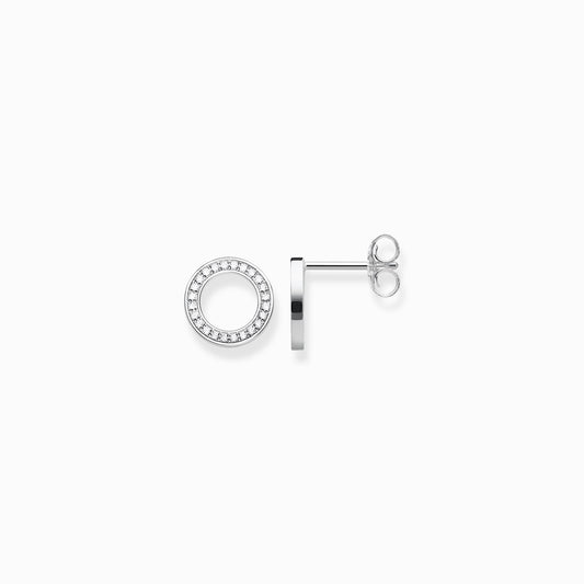 Thomas Sabo Open Circle White Cubic Zirconia Ear Studs