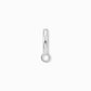Thomas Sabo Sterling Silver Single Charm Club Hoop Earring H2011-001-21