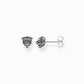 Thomas Sabo Black Cat Cz Stud Earrings