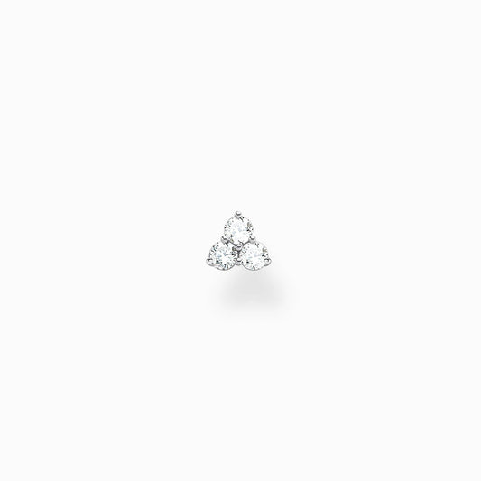 Thomas Sabo Sterling Silver Cubic Zirconia Single Stud Earring H2138-051-14