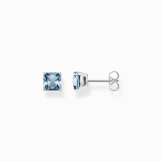 Thomas Sabo Sterling Silver Blue Stone Stud Earrings H2174-009-1