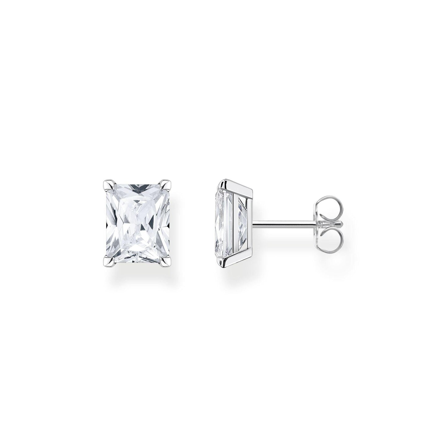 Thomas Sabo Sterling Silver Octagon Cubic Zirconia Stud Earrings H2201-051-14