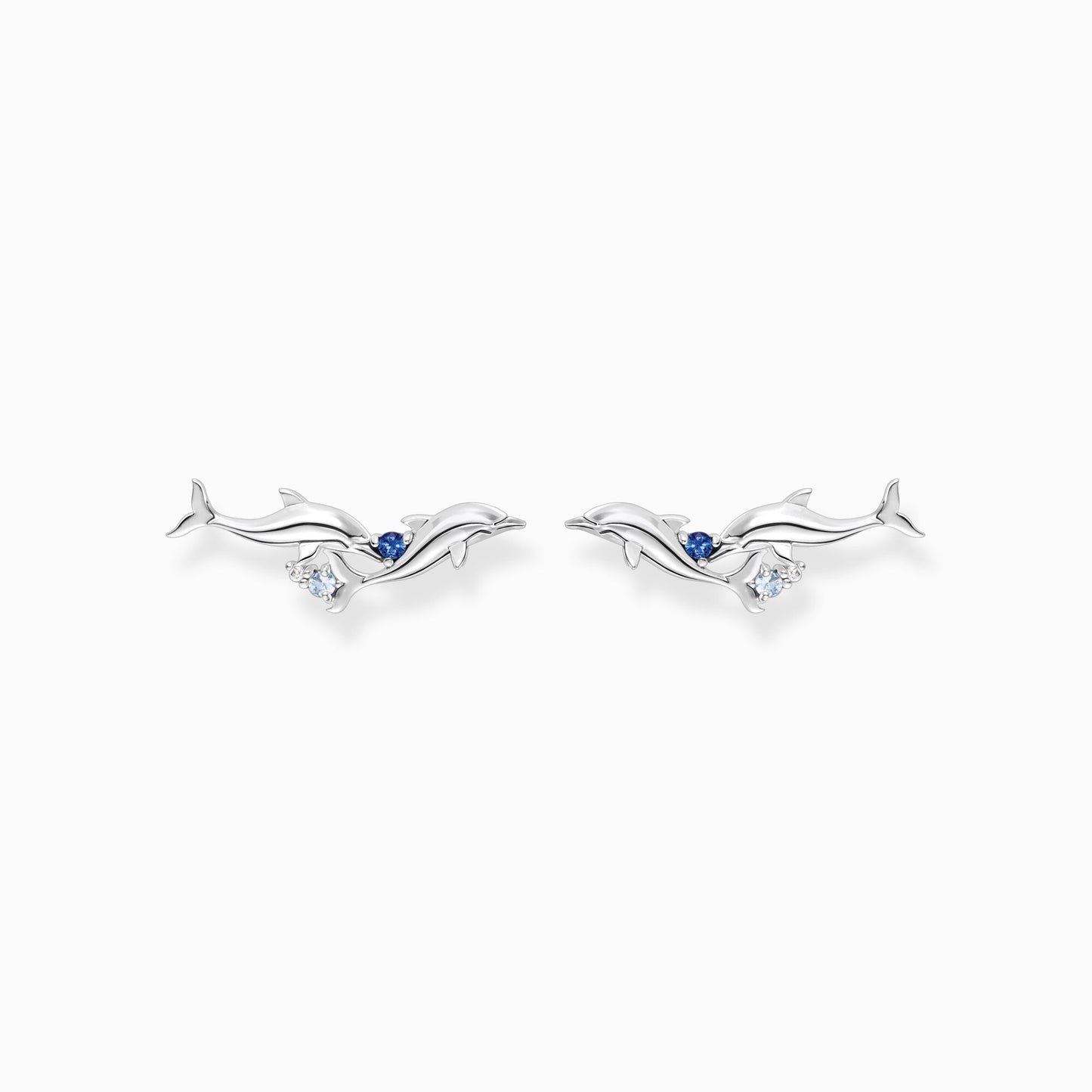 Blue Cz  Dolphin Climber