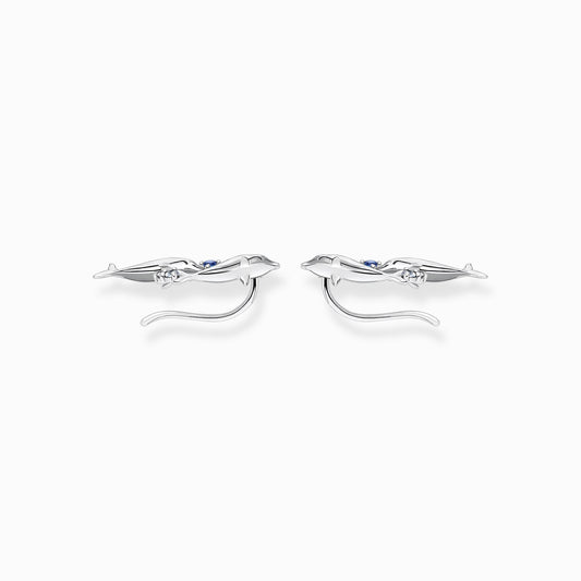 Thomas Sabo Sterling Silver Dolphin Ear Climbers H2232-644-1