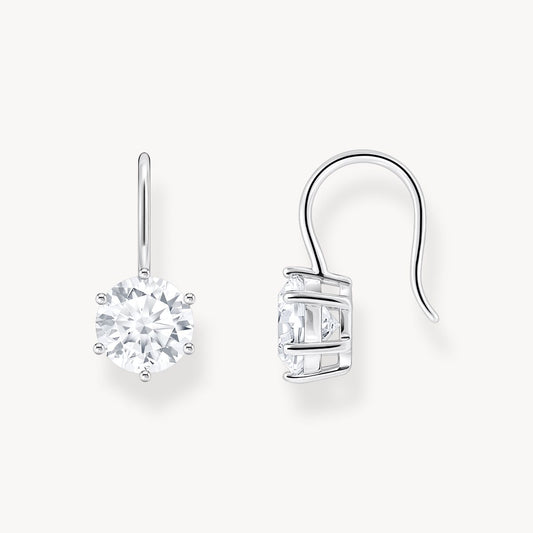 Thomas Sabo Sterling Silver Cubic Zirconia Drop Earrings H2287-051-14