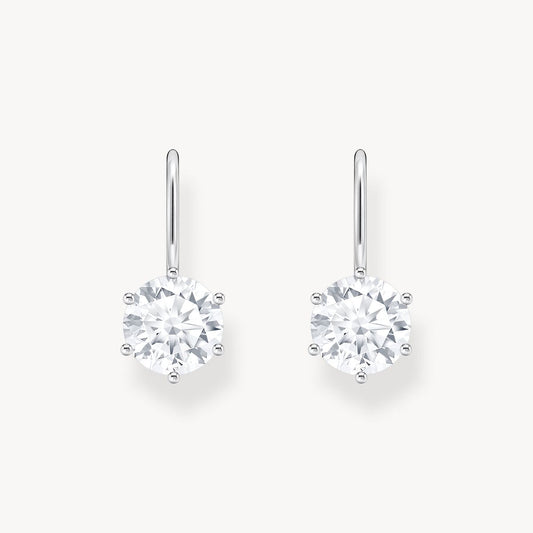 Thomas Sabo Sterling Silver Cubic Zirconia Drop Earrings H2287-051-14