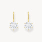Thomas Sabo Yellow Gold Plated Cubic Zirconia Hook Earrings H2287-414-14