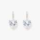 Thomas Sabo Sterling Silver Cubic Zirconia Heart Drop Earrings  H2288-051-14