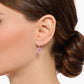 Thomas Sabo Sterling Silver Pink Cubic Zirconia Drop Earrings H2288-051-9