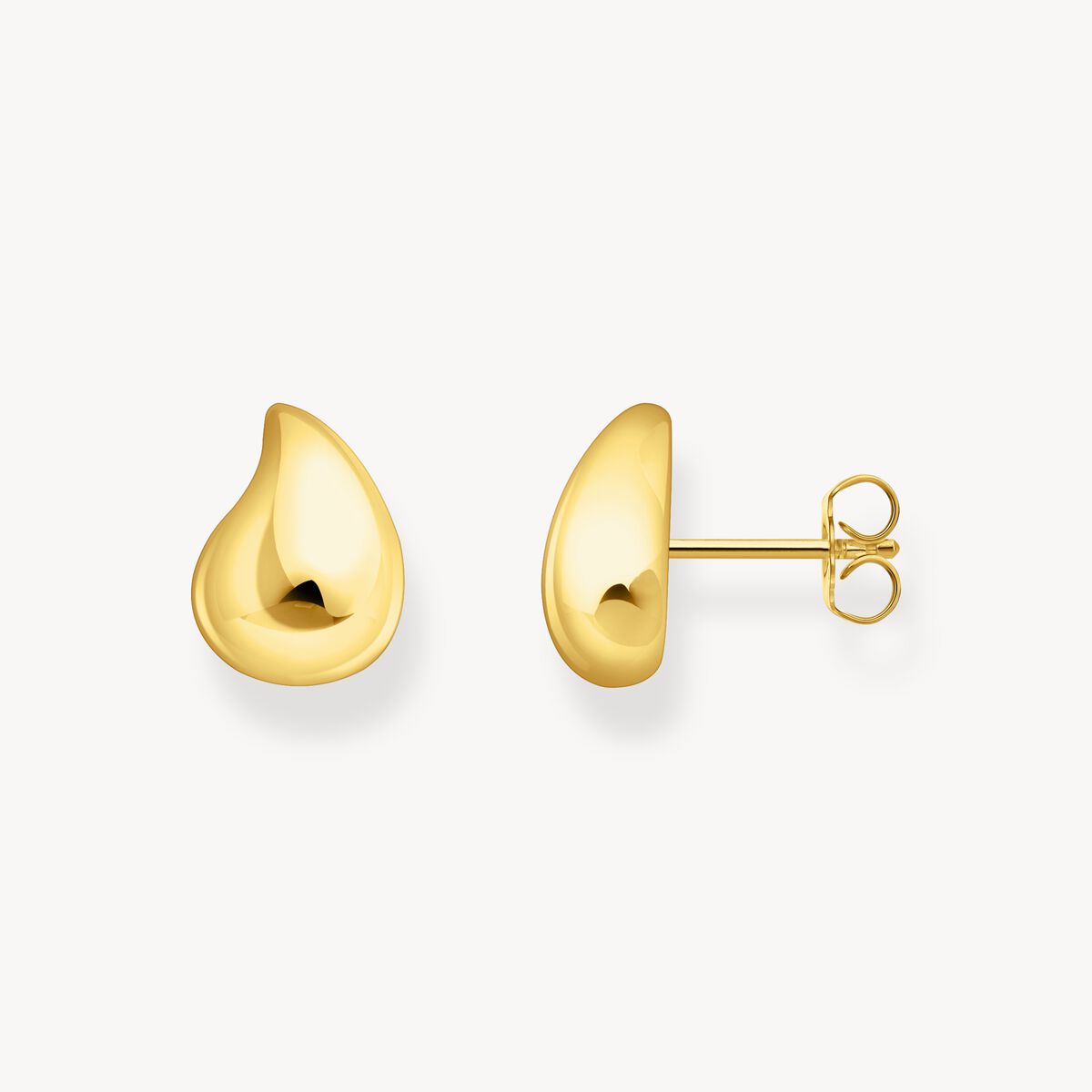 Thomas Sabo Yellow Gold Plated Teardrop Stud Earrings H2303-413-39