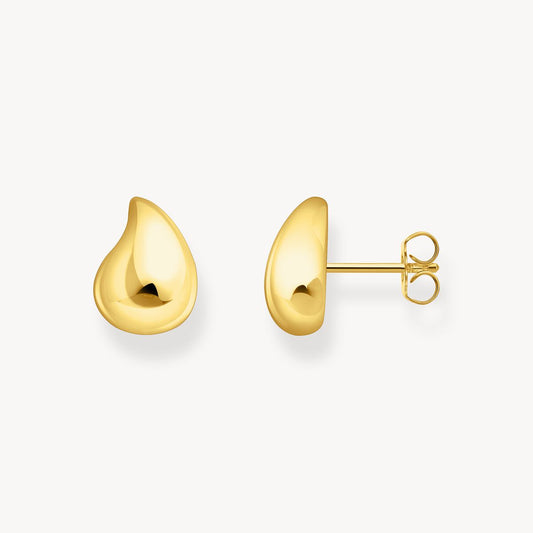 Thomas Sabo Yellow Gold Plated Teardrop Stud Earrings H2303-413-39