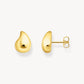 Thomas Sabo Yellow Gold Plated Teardrop Stud Earrings H2303-413-39