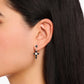 Thomas Sabo Sterling Silver Black Cubic Zirconia Cross Drop Earrings H2312-167-11
