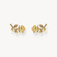 Thomas Sabo Yellow Gold Plated True Romance Rose Stud Earrings H2314-413-39