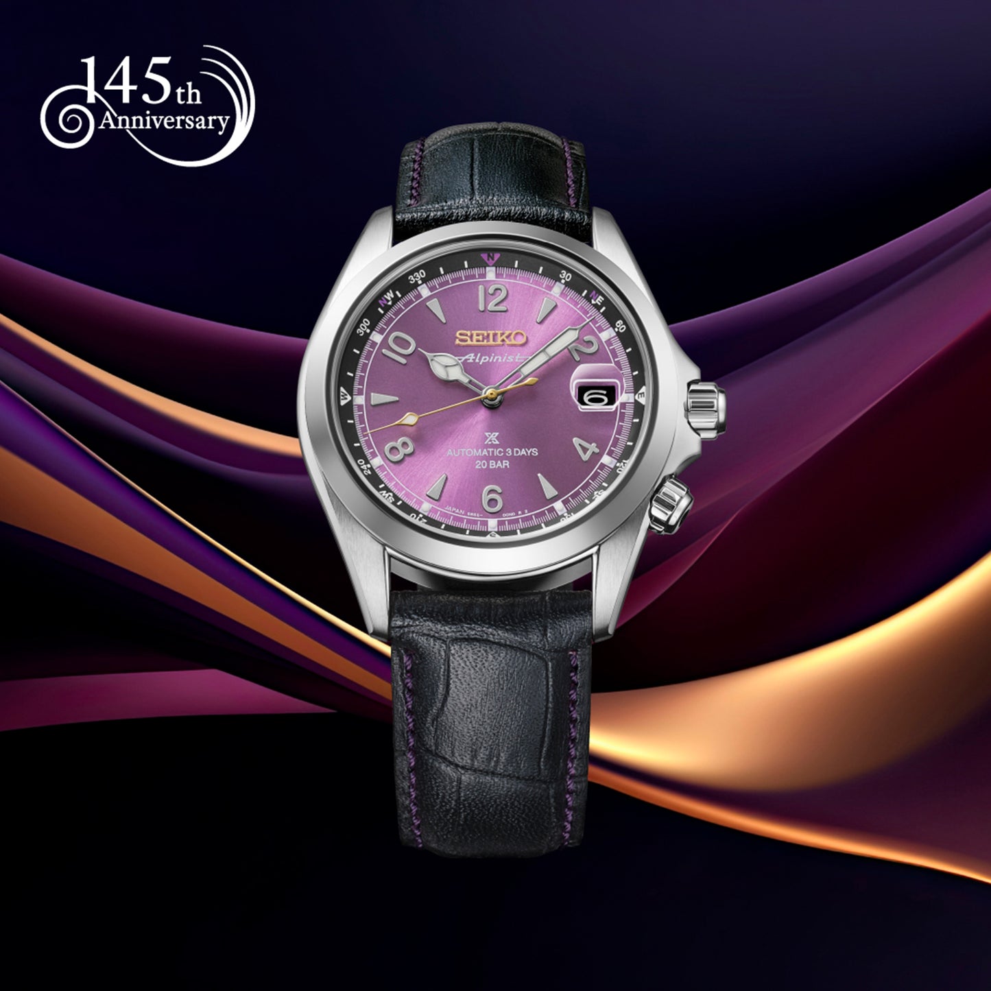 Seiko Prospex 145th Anniversary Alpinist Automatic Limited Edition in Edo Purple HBC006J1