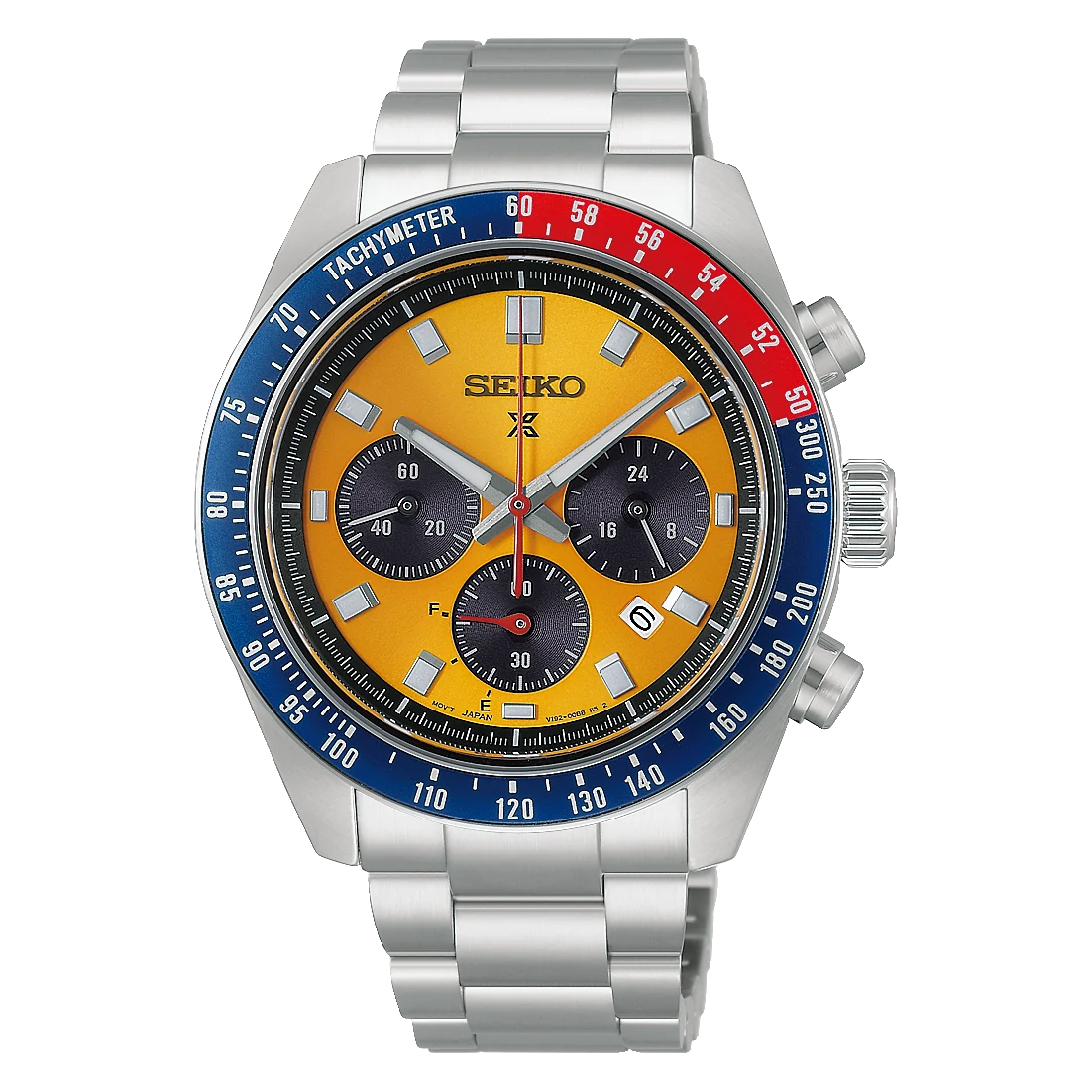 Seiko Prospex Speedtimer ‘Racing’ Solar Chronograph Watch in Yellow HBJ004P1