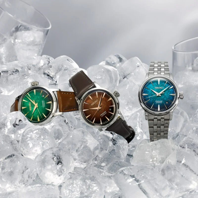 Seiko Presage Cocktail Time Crushed Ice ‘Whisky Mist’ Watch HCB003J1