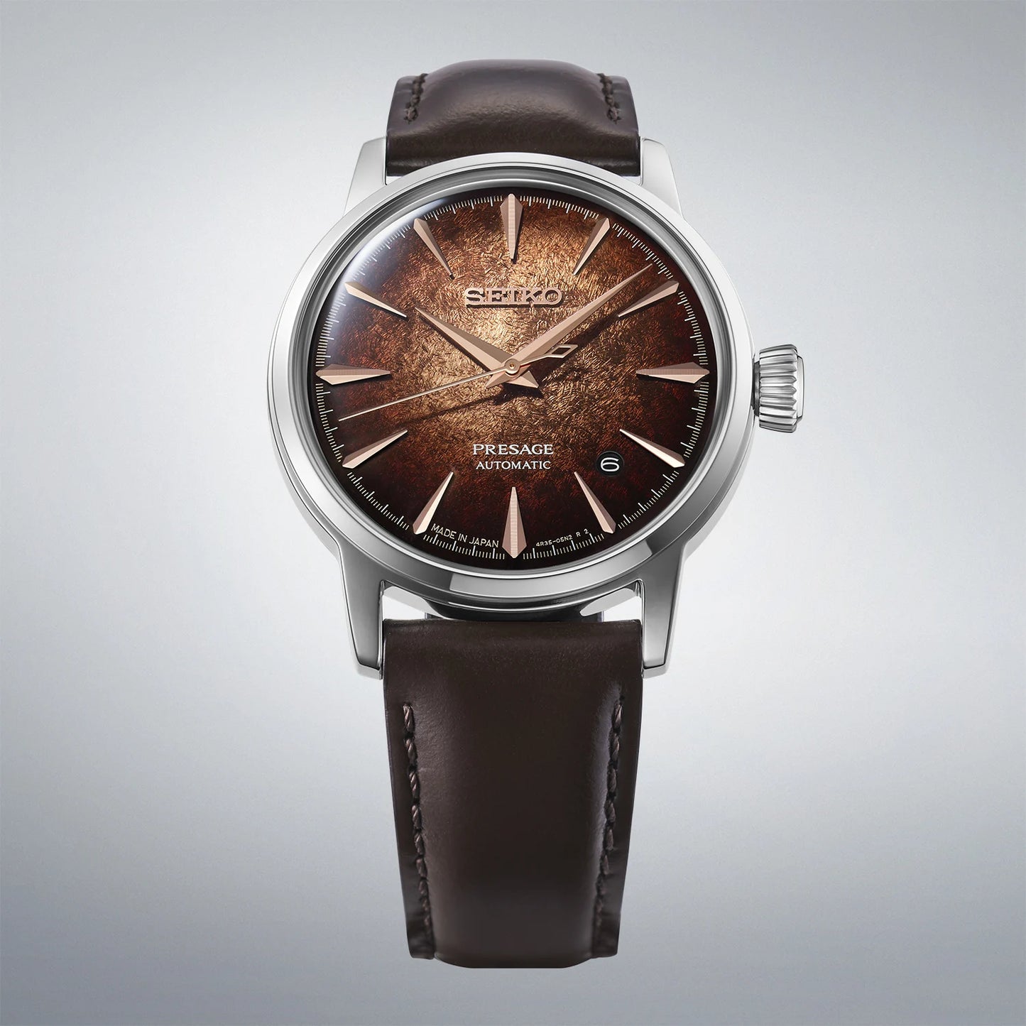 Seiko Presage Cocktail Time Crushed Ice ‘Whisky Mist’ Watch HCB003J1