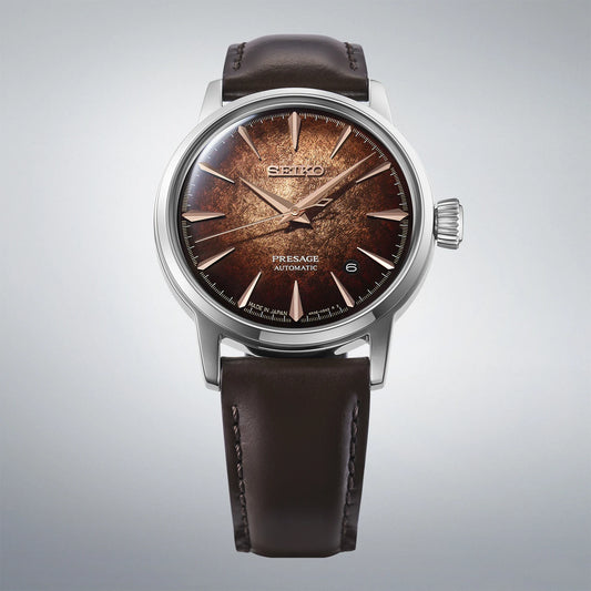 Seiko Presage Cocktail Time Crushed Ice ‘Whisky Mist’ Watch HCB003J1