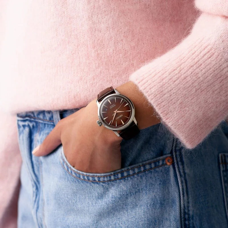 Seiko Presage Cocktail Time Crushed Ice ‘Whisky Mist’ Watch HCB003J1
