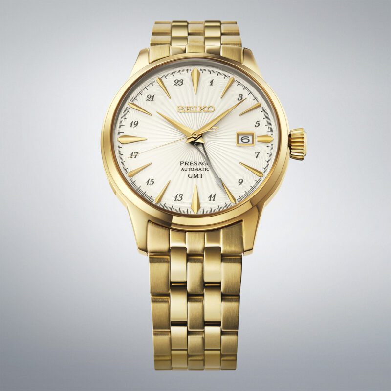 Seiko Presage Cocktail Time 'Daiquiri' GMT Watch HCB004J1
