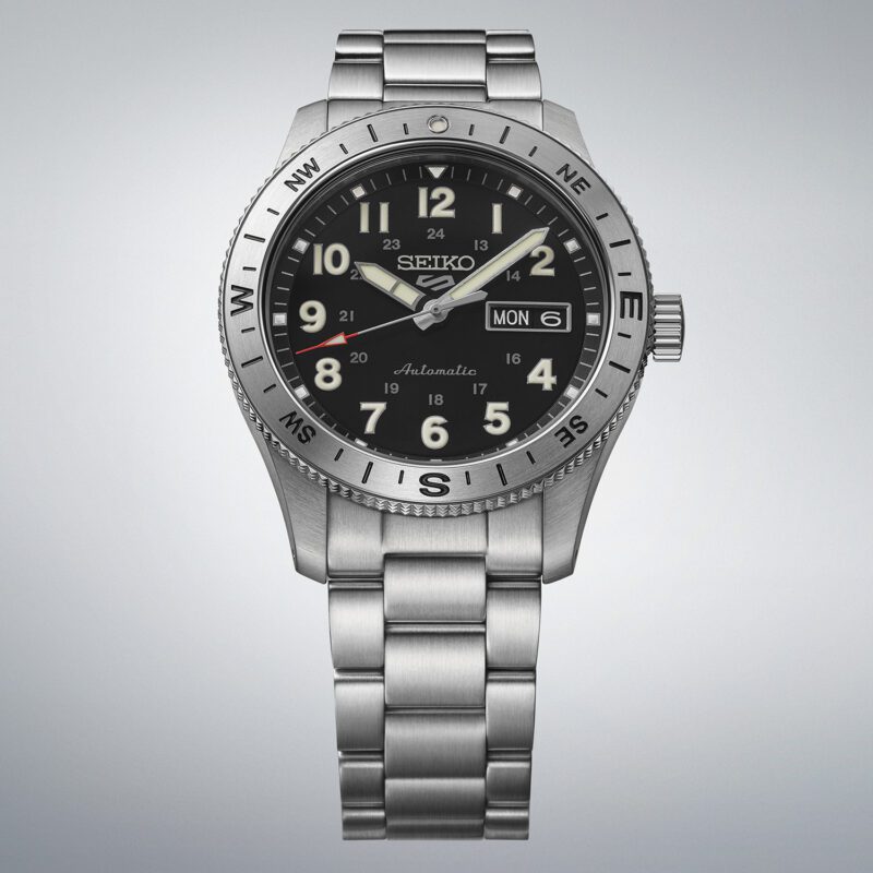 Seiko 5 Sports Automatic Field Watch In Camo Black HBD006K1