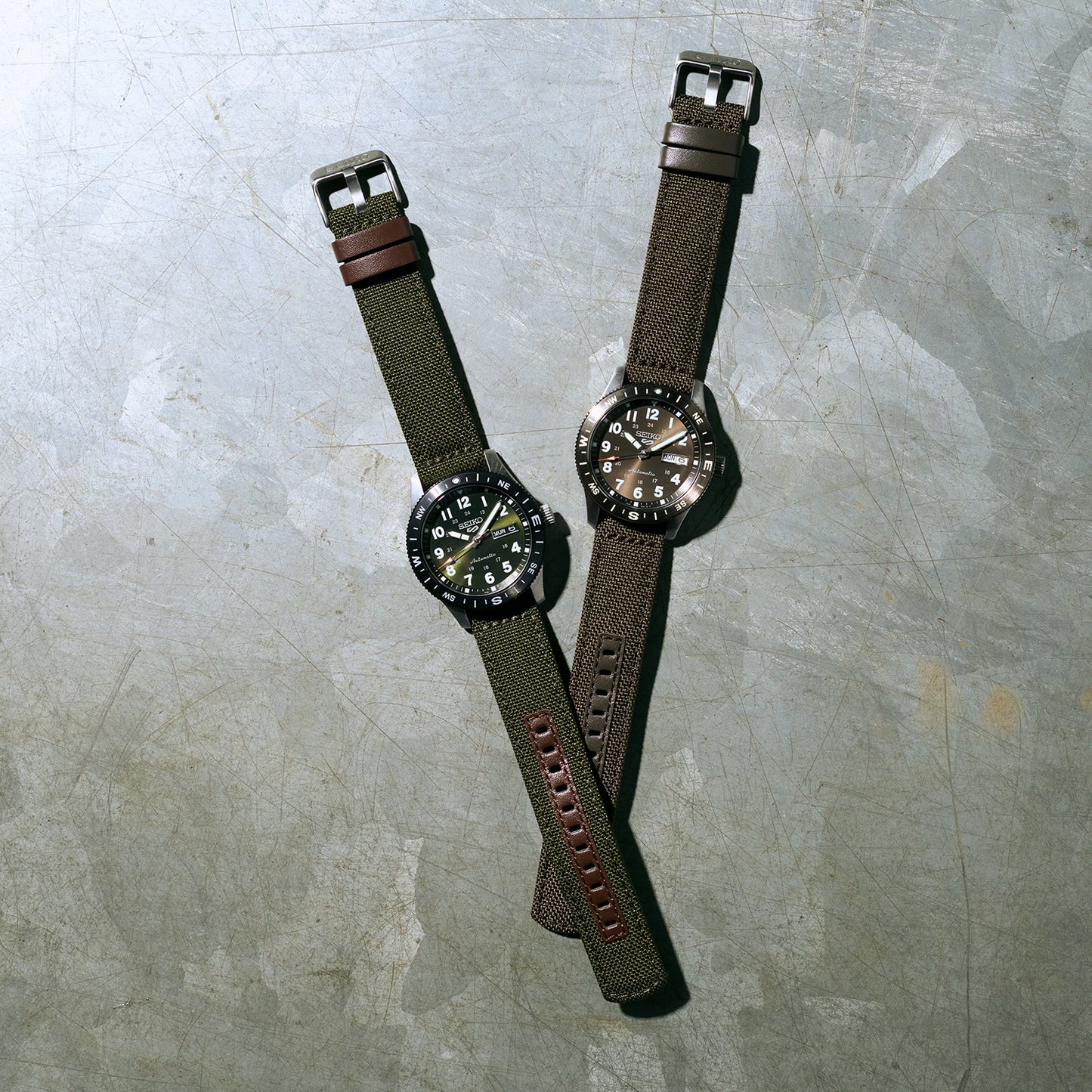 Seiko 5 Sports Field Watch In Fatigue Green HDB008K1