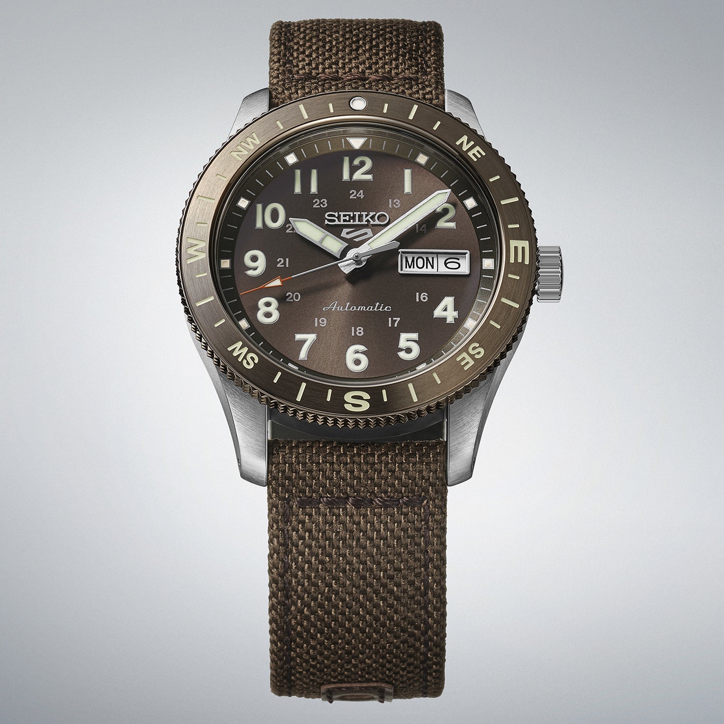 Seiko 5 Sports Field Watch In Coyote Brown HDB009K1