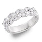 Platinum 1.20ct Marquise And Brilliant Cut Diamond Eternity Ring