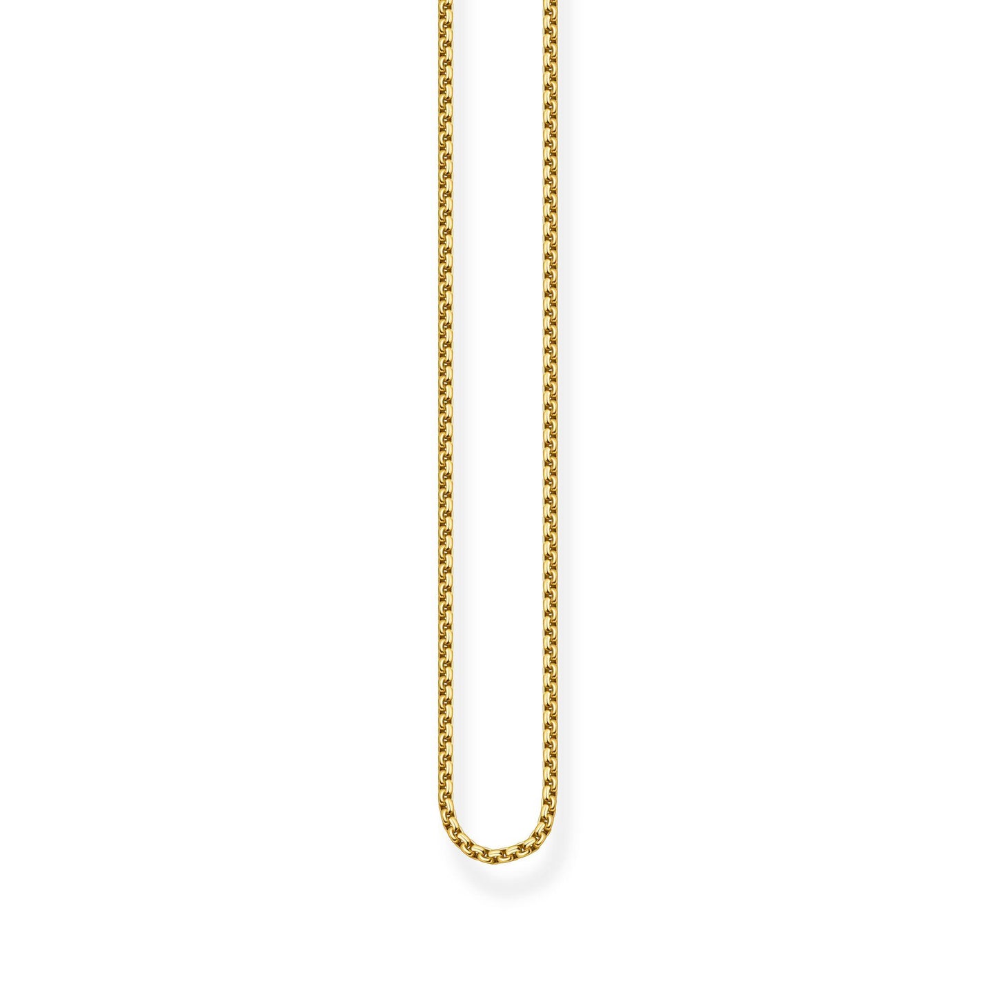 Thomas Sabo Yellow Gold Plated Fine Box Belcher Chain KE1106-413-12