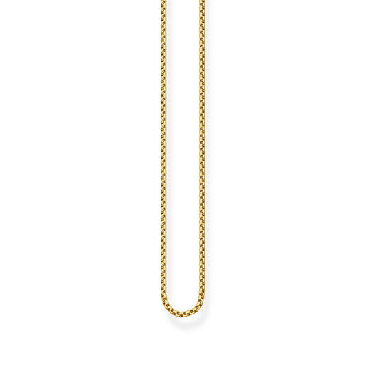 Thomas Sabo Yellow Gold Plated Fine Box Belcher Chain KE1106-413-12