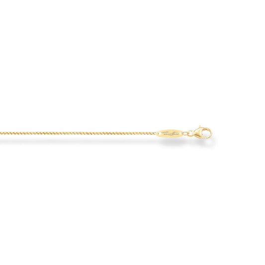 Thomas Sabo Yellow Gold Plated Fine Box Belcher Chain KE1106-413-12