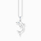 Thomas Sabo Sterling Silver Blue Cubic Zirconia Dolphin Pendant and Chain KE2144