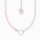 Thomas Sabo Charmista Rose Quartz & Silver Necklace KE2190-067-9 45cm