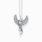 Phoenix Rising Blue Crystal Necklet Silver