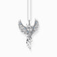 Phoenix Rising Blue Crystal Necklet Silver