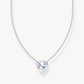 Thomas Sabo Sterling Silver Cubic Zirconia Heart Necklace KE2211-051-14