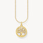 Thomas Sabo Yellow Gold Plated Tree of Love Necklace KE2220-427-39