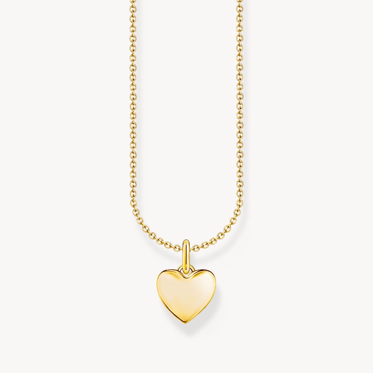 Thomas Sabo Yellow Gold Plated Heart Necklace KE2234-413-39