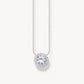 Thomas Sabo Sterling Silver Round Cluster Cubic Zirconia Necklace  KE2279-051-14