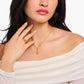 Thomas Sabo Yellow Gold Plated Snake With White Cubic Zirconia Necklace KE2300-565-14