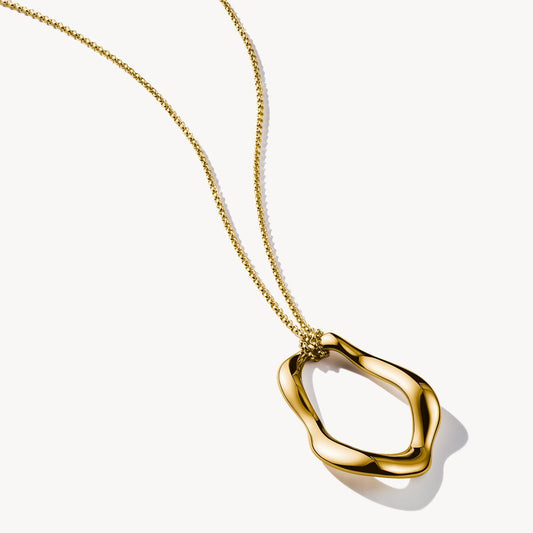 Thomas Sabo Natural Beauty Yellow Gold Plated Open Necklace 70cm KE2319-413-39